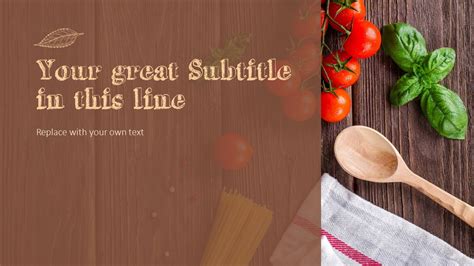 Organic Food Simple Powerpoint Template Design