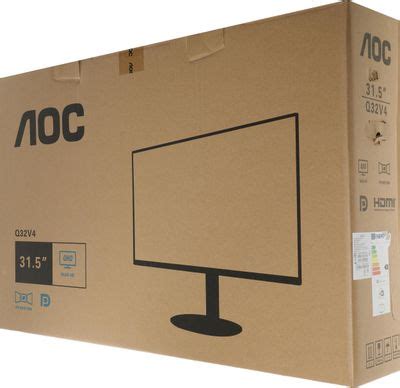 Характеристики 31.5" Монитор AOC Value Line Q32V4, 2560x1440, IPS, 75Гц ...