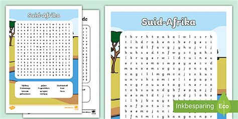 Suid Afrika Woordsoek Teacher Made Twinkl