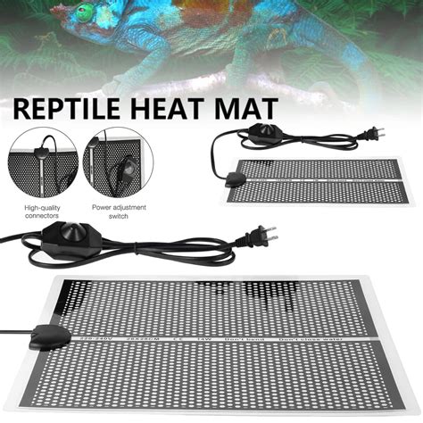 Reptile Heating Pad 7W Waterproof Reptile Heat Mat Pet Under Tank