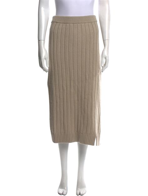 Stella Mccartney Midi Length Skirt Neutrals Skirts Clothing