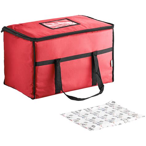 Choice Insulated Food Delivery Bag Pan Carrier With Microcore Thermal Hot Or Cold Pack Kit