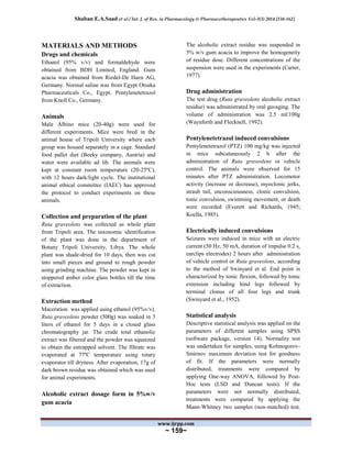 Effect Of Ruta Graveolens On Pentylenetetrazol And Electrically Induced