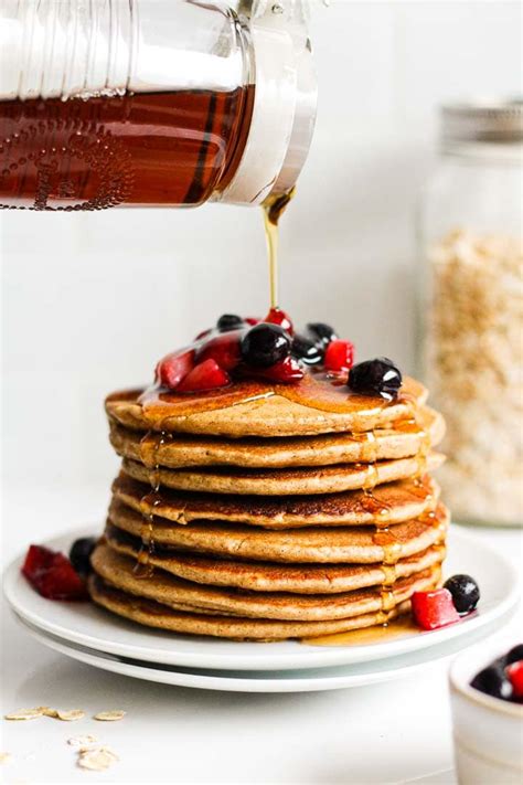 Minute Fluffy Oat Flour Pancakes Hannah Magee Rd