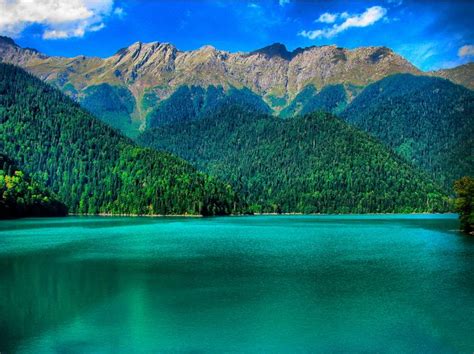 ОЗЕРО РИЦА | Mountain landscape, Landscape, Natural landmarks