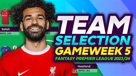 FPL GAMEWEEK 5 TEAM SELECTION Salah Stick Or Twist FANTASY PREMIER