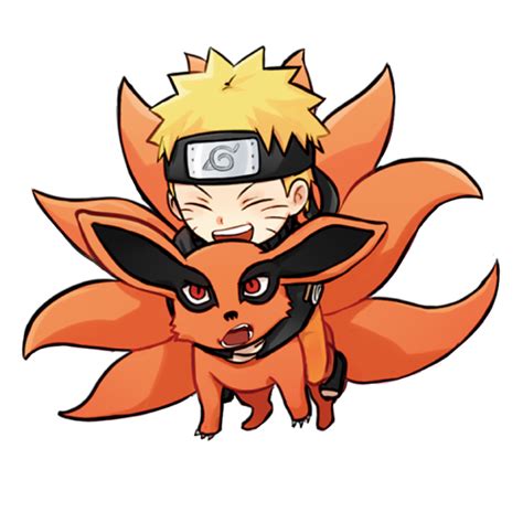 Naruto And Kurama Chibi - Naruto Akatsuki