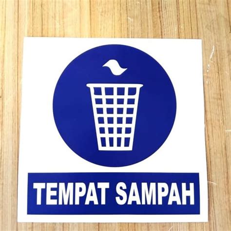 Jual Sign Sticker Tempat Sampah Uk X Cm K Rambu Safety Jakarta