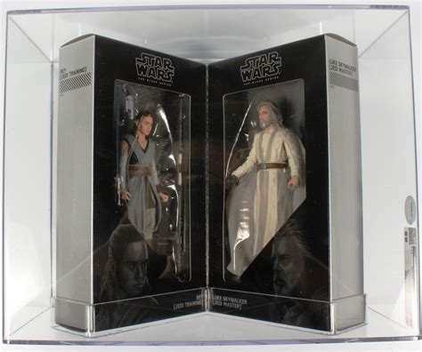 2017 Hasbro Star Wars Black Series Boxed Sdcc Luke Skywalker Jedi Master And Rey Jedi Training