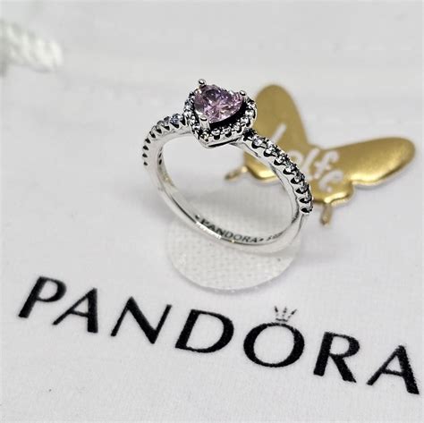 Pandora Pink Pave Sparkle Elevated Heart Ring Size 6.5 / 54 in 2024 ...