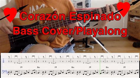 Coraz N Espinado Santana Bass Cover And Playalong With Notation And