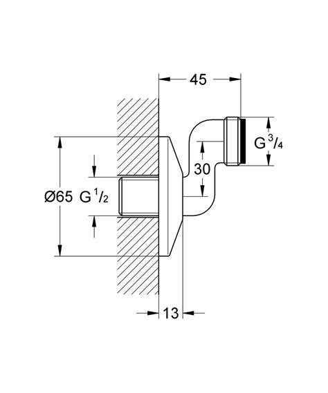 Grohe Universal S Connection 12005000 Superbath