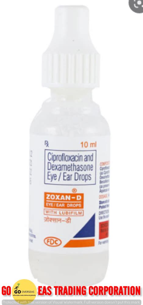 Cipla Zoxan D Ciprofloxacin Dexamethasone Eye Drops At Rs 100 Piece