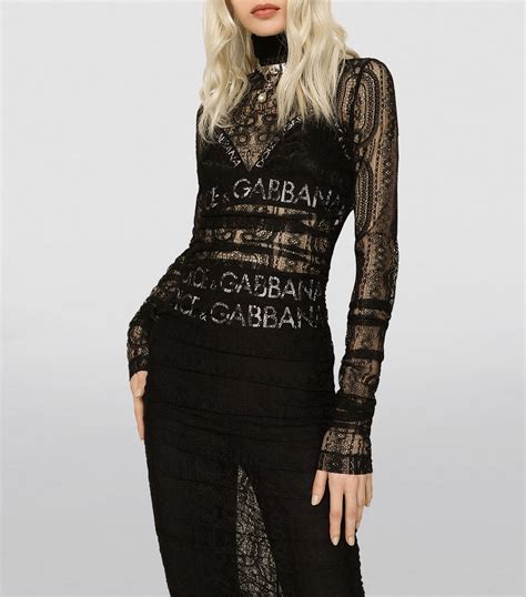 Dolce And Gabbana Lace Maxi Dress Harrods Us