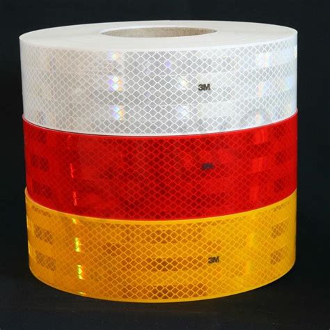 3m White Diamond Grade Super Reflective Tape Ece 104r 00821 Truck Trailer E1 50m Ebay