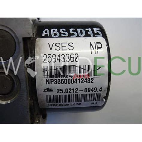 Abs Pump Module CHEVROLET CAPTIVA 25943360 25 0212 0949 4 25021209494