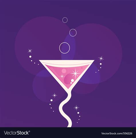 Martini cocktail Royalty Free Vector Image - VectorStock