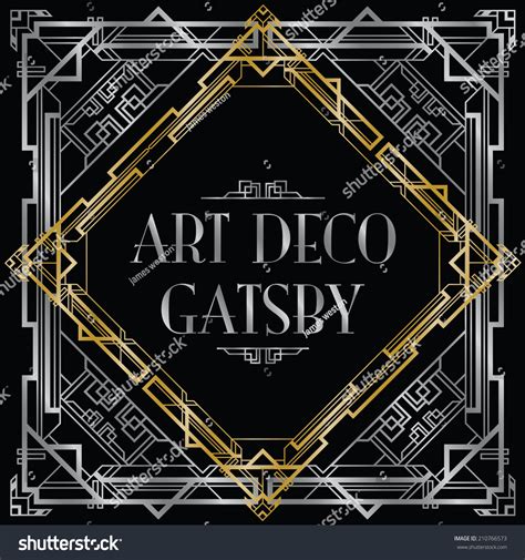 Gatsby Art Deco Background Stock Vector 210766573 : Shutterstock