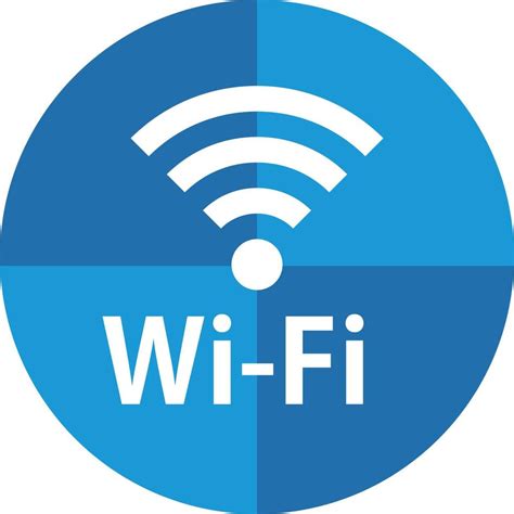 The Blue Circle Wifi Logo Vector 20589810 Vector Art At Vecteezy