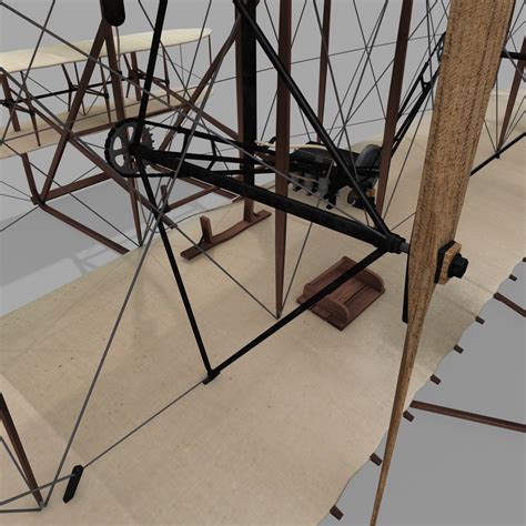 wright flyer 1903 brothers 3d model