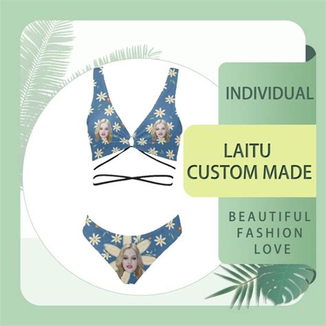 Custom Swimwear Fun Bikini Swimsuit Sets Personalized Gifts Etsy