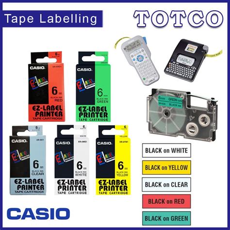 Casio Label Tape Cartridge 6mm XR 6 Totco Trading Sdn Bhd