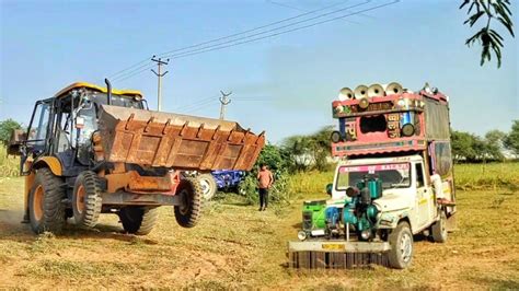 धम मच द Dj Pickup Vs Jcb Tractor Stunt Dj Vs Tractor