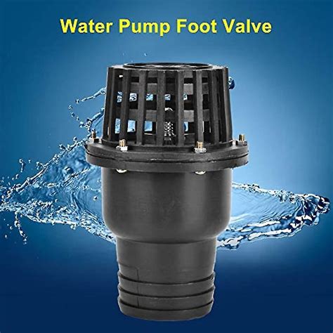 Water Pump Foot Valve Black Pvc Low Pressure Flat Check Valve For Fluid