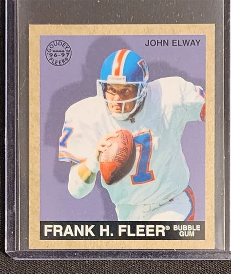 John Elway Goudey Fleer Frank H Fleer Bubble Gum Series