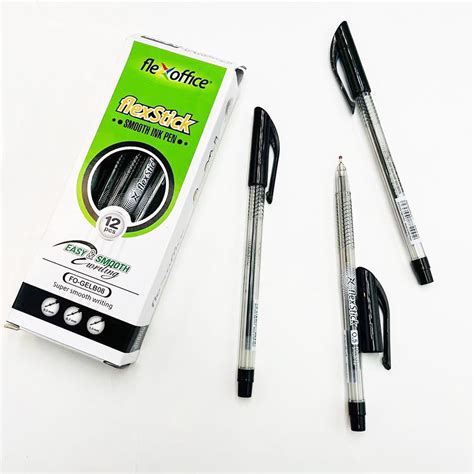 Flex Stick Smooth Ink Pen Black Ballpen School And Office Supplies