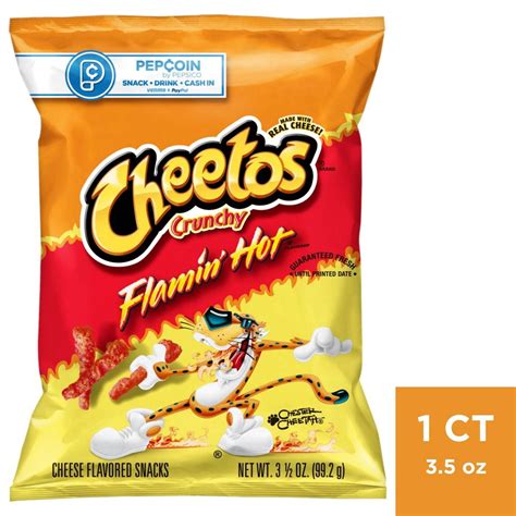 Botanas Cheetos Crunchy Sabor Queso Flamin Hot Oz Mrsnack