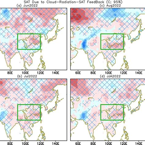 Surface Air Temperature SAT Anomalies Linked To The Feedback Among