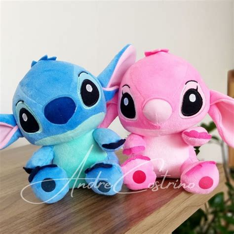 Boneco De Pelúcia Stitch Lilo Stich Boneco Disney 20cm Sem Musica