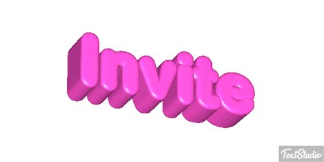 Invite Word Animated  Logo Designs