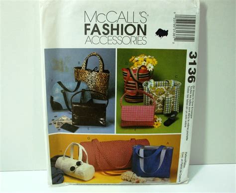 Mccall S Mccall S Fashion Accessories Pattern Etsy