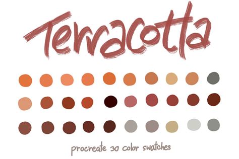 Terracotta Procreate Color Palettes Graphic By Wanida Toffy