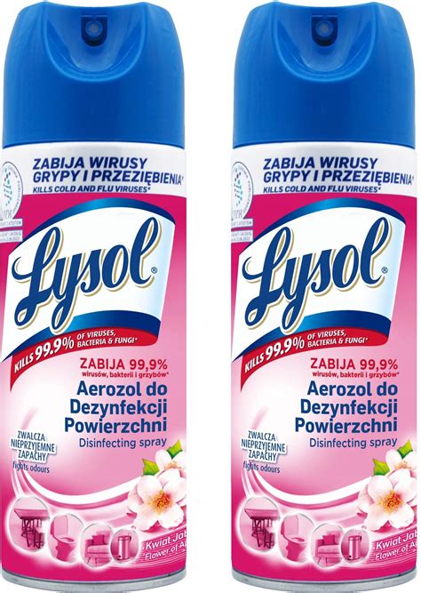 Lysol Spray Do Dezynfekcji Jabłoń 2x 400 ml - Opinie i ceny na Ceneo.pl