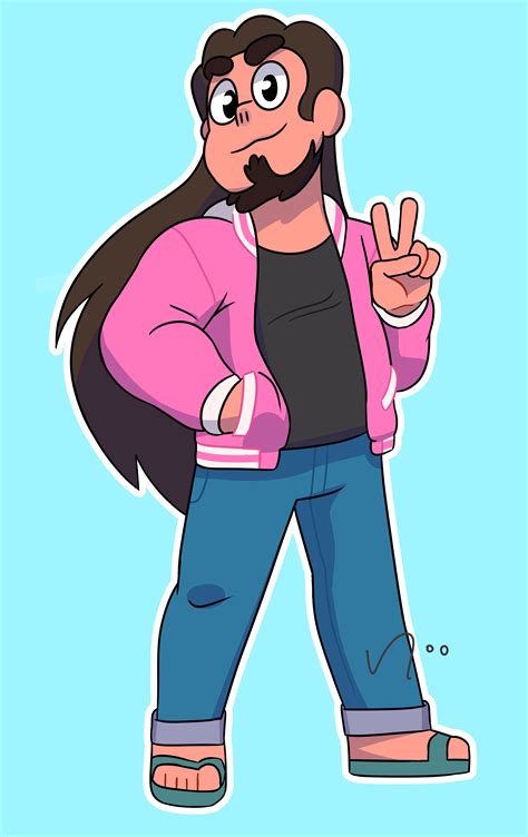 I drew the fusion of Steven and Greg! He looks a bit too young, but I ...