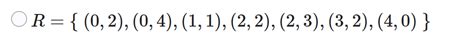 Solved Which of the following definitions for the relation R | Chegg.com