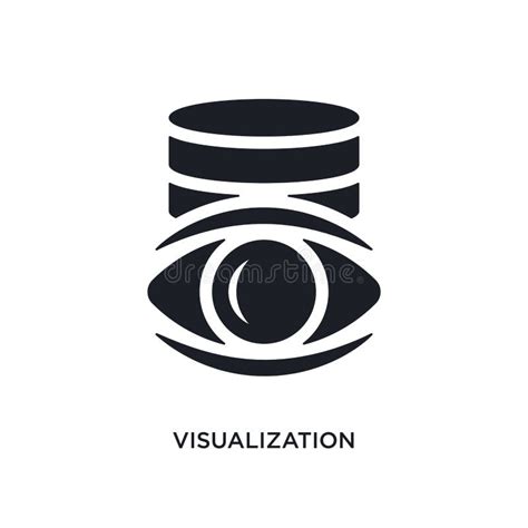 Black Visualization Isolated Vector Icon Simple Element Illustration