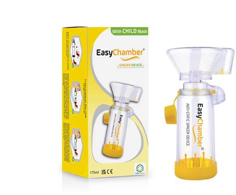 Easychamber Anti Static Spacer Device With Child Mask Inhaler Chamber