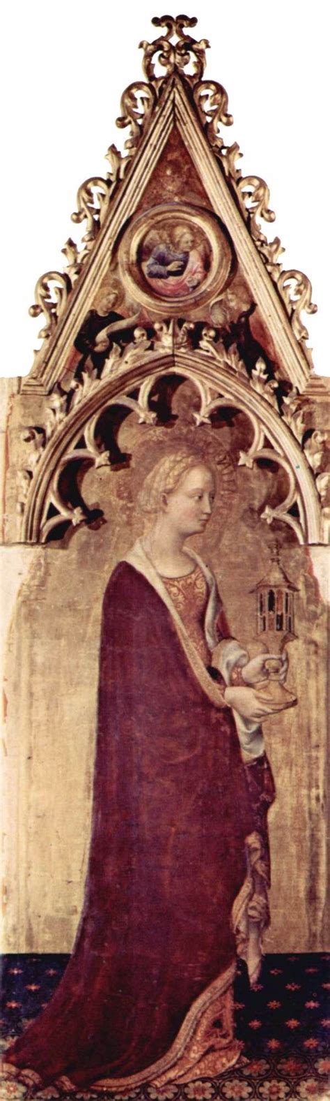 Gentile Da Fabriano Quaratesi Polyptych St Mary Magdalen Tempera