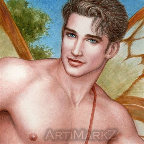 Nude Male Drawing Realism Gay Fine Art Print Anteros