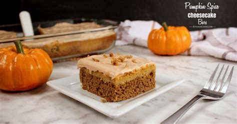 Easy Cake Mix Pumpkin Spice Cheesecake Bars