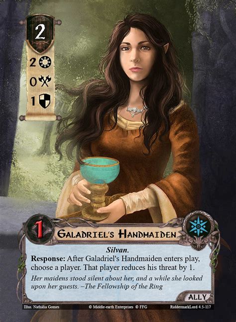 LOTR LCG Alt Art Ally Galadriel s Handmaiden by Nathália Flickr