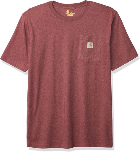 Carhartt Mens Big And Tall Relaxed Fit Heavyweight Short Sleeve Pocket T