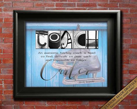 Hockey Coach Gifts Hockey Gift Ideas Hockey Mom Gift Ice | Etsy