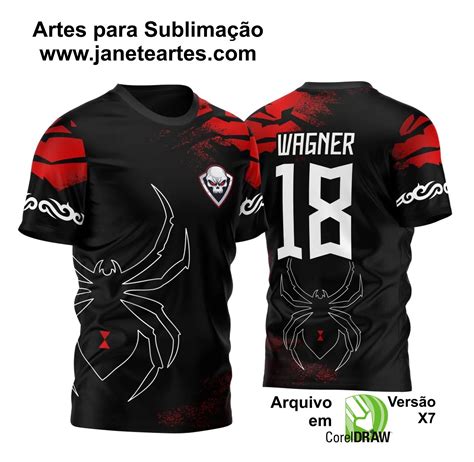 Arte Vetor Camisa Para InterClasse Aranha Viuva Negra 2023 Janete Artes