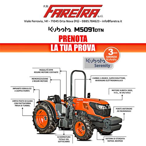 Kubota M Dtn Prenota La Tua Prova In Campo Gruppo Faretra