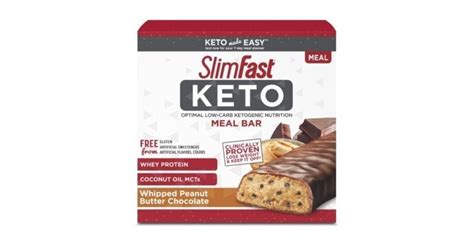 Slimfast Keto Whipped Peanut Butter Chocolate Meal Bar Slimfast